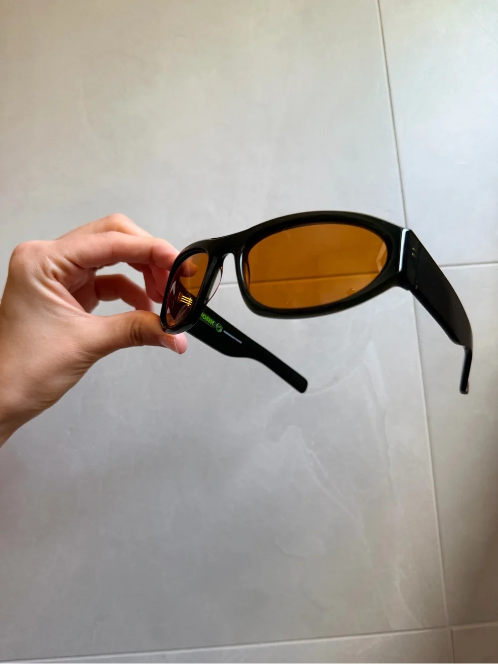 NEW FORK Eyewear Surge FK-16 Sunglasses Green Yellow 60-19-120